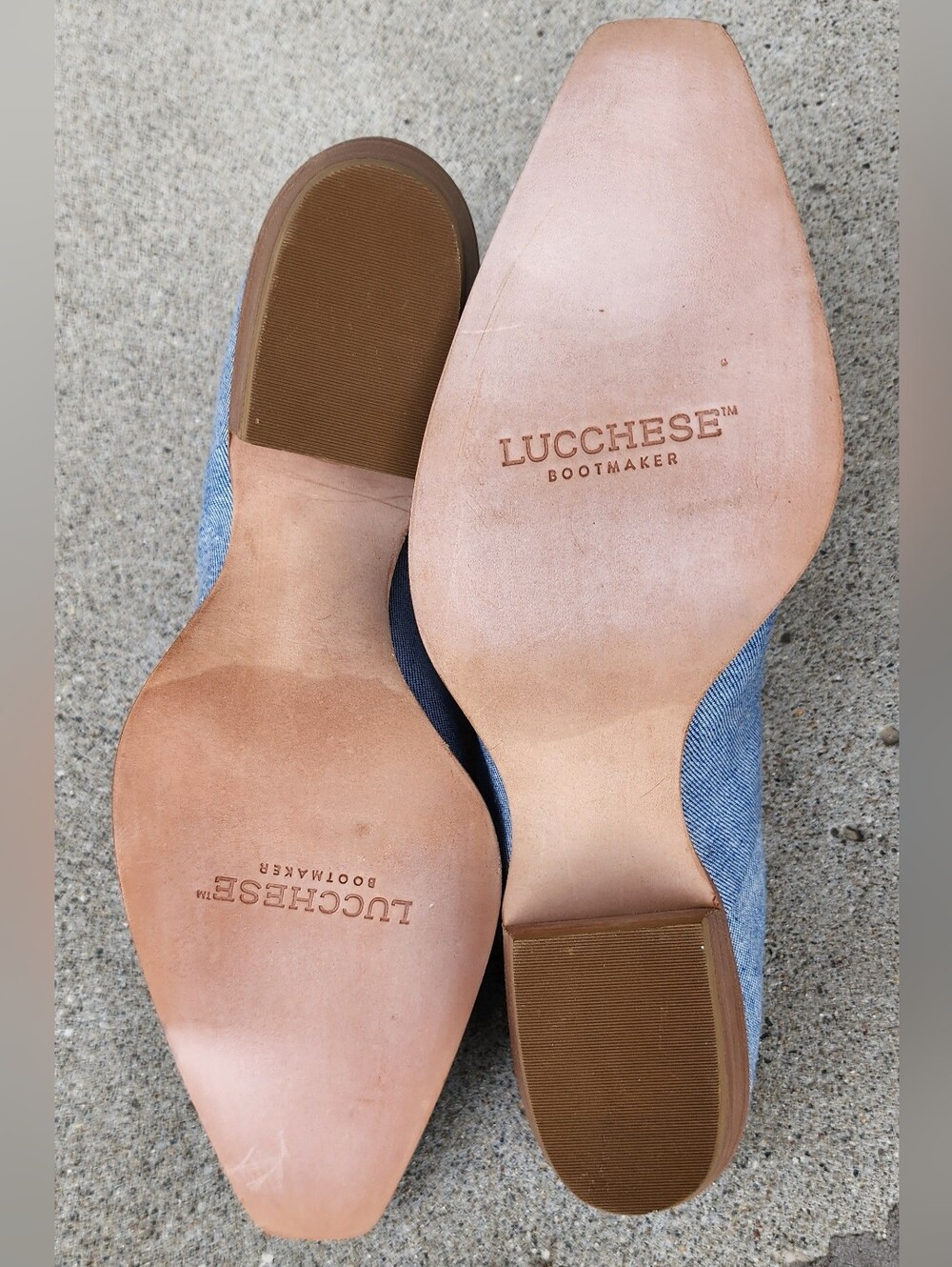 Lucchese Denim Mules - NEW - Picture 6 of 11